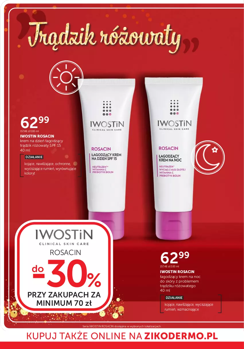 Gazetka promocyjna Ziko - Gazetka Ziko Dermo - ważna 04.09 do 16.09.2025 - strona 6 - produkty: Iwostin, Krem na dzień, Krem na noc, Rum, Ser
