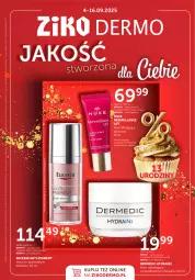 Gazetka promocyjna Ziko - Gazetka Ziko Dermo - Gazetka - ważna od 16.09 do 16.09.2025 - strona 1 - produkty: Krem nawilżający, Ser, Rum, Dermedic, Serum, Nuxe
