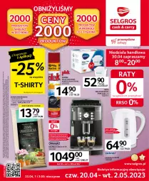 Gazetka promocyjna Selgros - Oferta przemysłowa - Gazetka - ważna od 02.05 do 02.05.2023 - strona 1 - produkty: Top, Por, Pur, Papier, Brit, Czajnik, T-shirt, Brita, LG