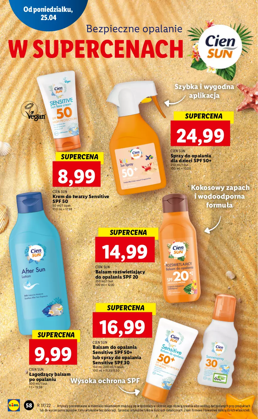 Gazetka promocyjna Lidl - GAZETKA - ważna 25.04 do 27.04.2022 - strona 58 - produkty: Dzieci, Kokos, Krem do twarzy, Piec, Por, Sok