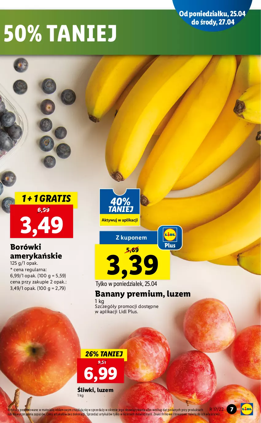 Gazetka promocyjna Lidl - GAZETKA - ważna 25.04 do 27.04.2022 - strona 7 - produkty: Banany, Gra