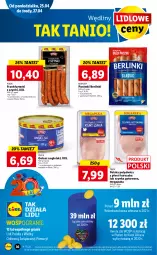 Gazetka promocyjna Lidl - GAZETKA - Gazetka - ważna od 27.04 do 27.04.2022 - strona 36 - produkty: Kurczak, Polędwica, Por, Gra, Parówki, Szynka, PIKOK, Morliny, Frankfurterki, Berlinki