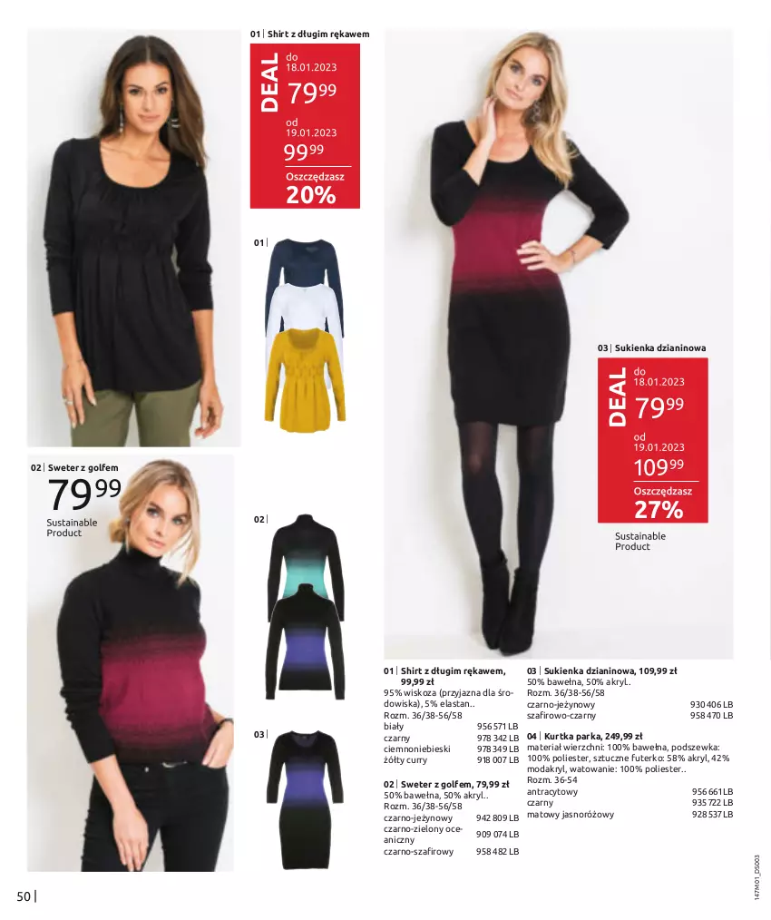 Gazetka promocyjna Bonprix - BEST OF BONPRIX - ważna 05.01 do 03.07.2023 - strona 52 - produkty: Kurtka, Moda, Parka, Sukienka, Sweter, Wełna