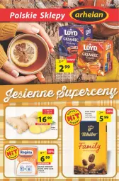 Gazetka promocyjna Arhelan - Gazetka - Gazetka - ważna od 14.11 do 14.11.2021 - strona 1 - produkty: Tchibo, Gin, Papier, Jaja, Kawa, Loyd, Ręcznik, Imbir, Fa