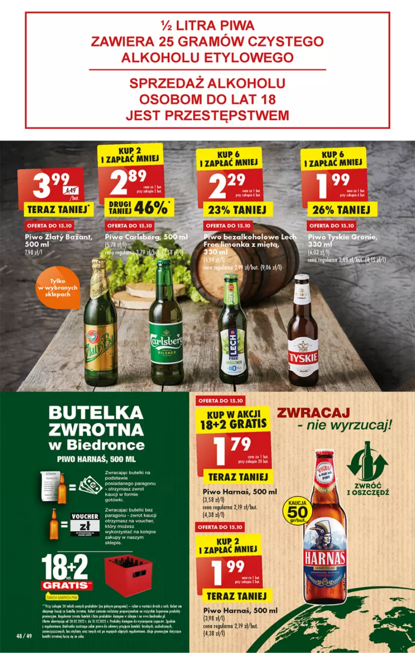 Gazetka promocyjna Biedronka - W tym tygodniu - ważna 13.10 do 19.10.2022 - strona 48 - produkty: Fa, Gra, Harnaś, Piwo, Rum, Tera