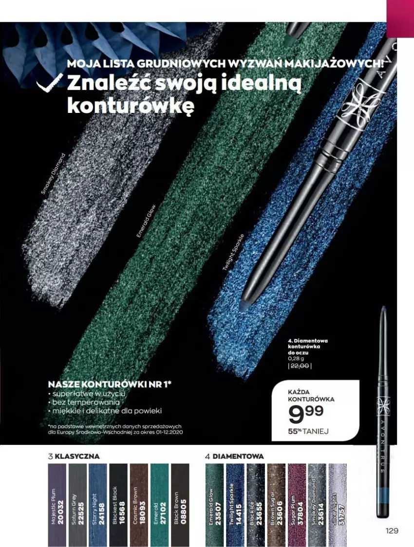 Gazetka promocyjna Avon - Katalog Avon 12/2021 kampania grudzień - ważna 01.12 do 31.12.2021 - strona 129 - produkty: Diamant, Fa, Makijaż, Woda