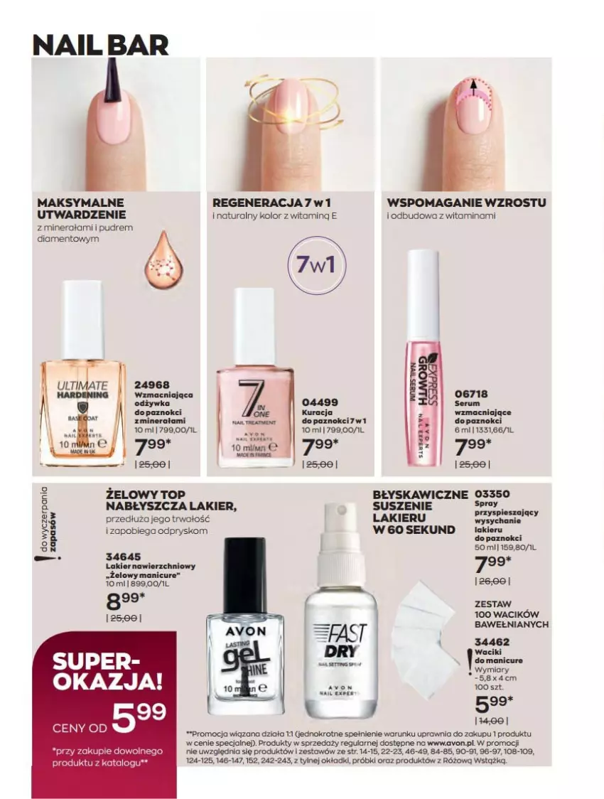 Gazetka promocyjna Avon - Katalog Avon 12/2021 kampania grudzień - ważna 01.12 do 31.12.2021 - strona 152 - produkty: Lakier, Rum, Ser, Serum, Top, Waciki