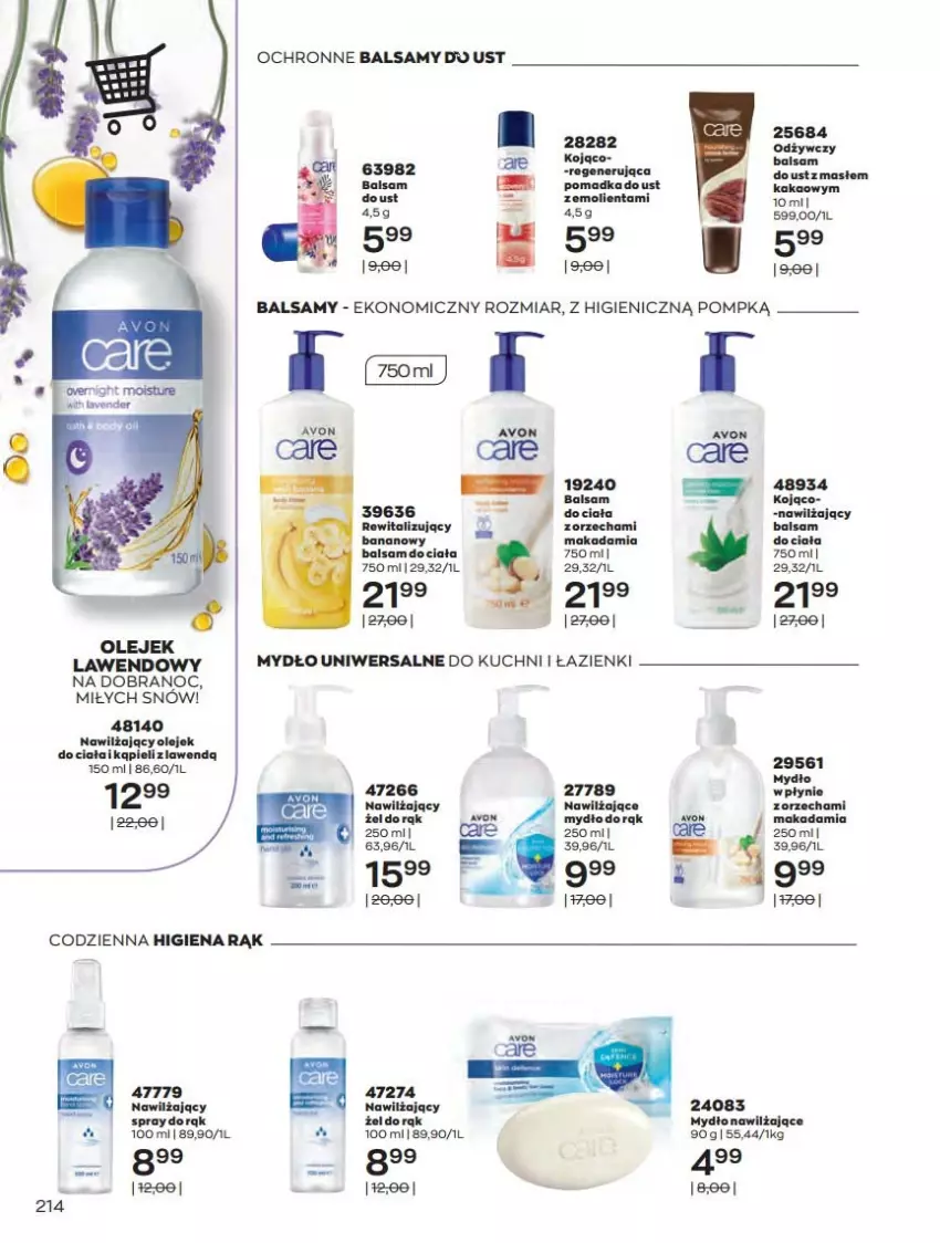 Gazetka promocyjna Avon - Katalog Avon 12/2021 kampania grudzień - ważna 01.12 do 31.12.2021 - strona 214 - produkty: Balsam do ciała, Mydło, Olej, Olejek do ciała