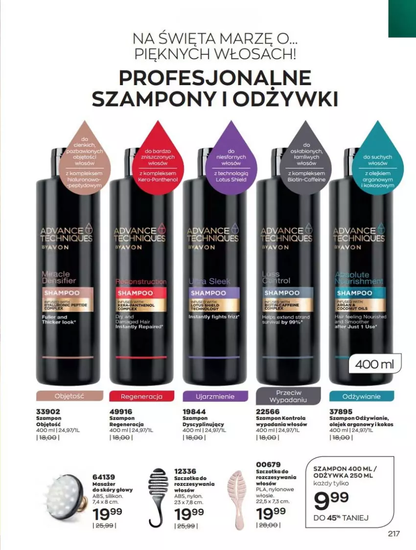 Gazetka promocyjna Avon - Katalog Avon 12/2021 kampania grudzień - ważna 01.12 do 31.12.2021 - strona 217 - produkty: Clin, Fa, Kokos, Olej, Szampon, Tran