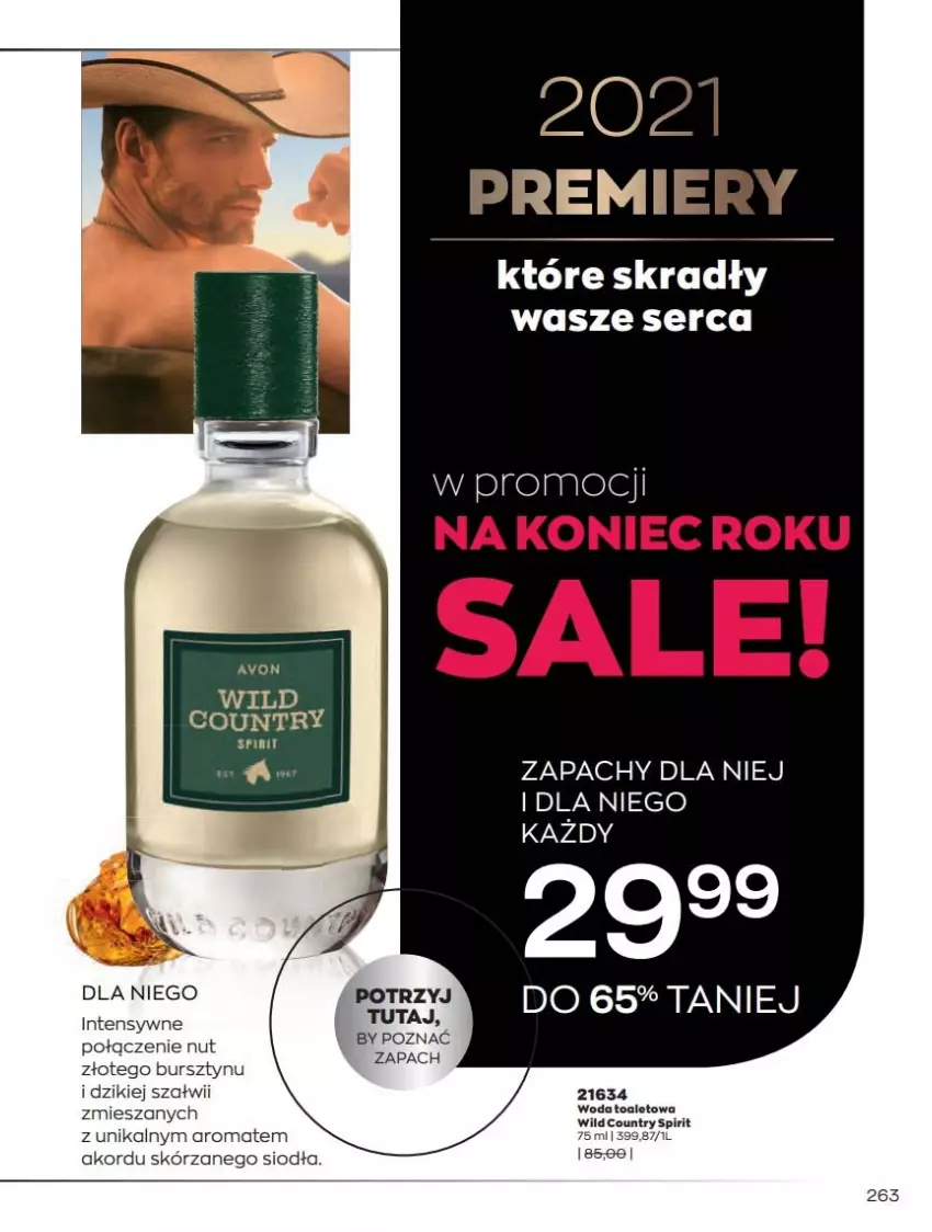 Gazetka promocyjna Avon - Katalog Avon 12/2021 kampania grudzień - ważna 01.12 do 31.12.2021 - strona 263 - produkty: Bursztyn, Por, Ser, Woda, Woda toaletowa