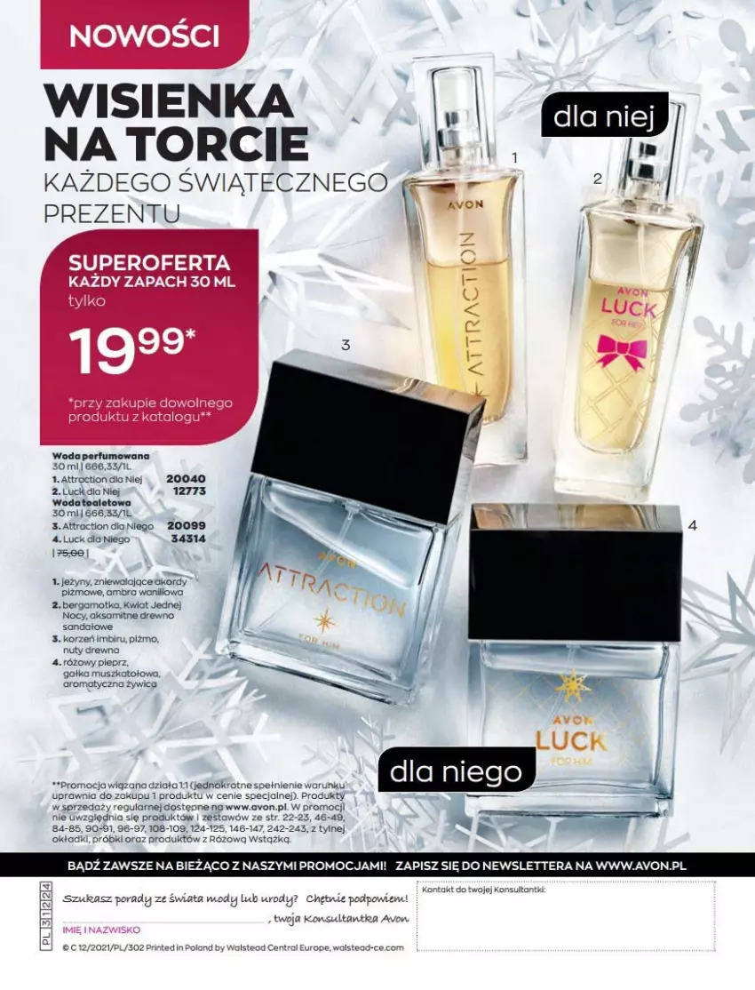 Gazetka promocyjna Avon - Katalog Avon 12/2021 kampania grudzień - ważna 01.12 do 31.12.2021 - strona 264 - produkty: Fa, Gałka, Imbir, Jeżyny, Mus, Nuty, Por, Sandał, Tera, Woda