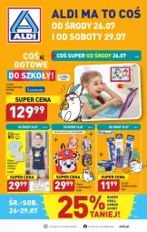 Gazetka promocyjna Aldi - Artykuły przemysłowe i tekstylia - Gazetka - ważna od 29.07 do 29.07.2023 - strona 1 - produkty: Top, Por, Gra, Plecak, Sport, Dzieci, Grill, Ogród, Piżama, Fa
