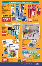 Gazetka promocyjna Aldi - Artykuły przemysłowe i tekstylia - Gazetka - ważna od 29.07 do 29.07.2023 - strona 9 - produkty: Noż, Nożyczki, Długopis, Klej, Pojemnik, Kredka, Fa
