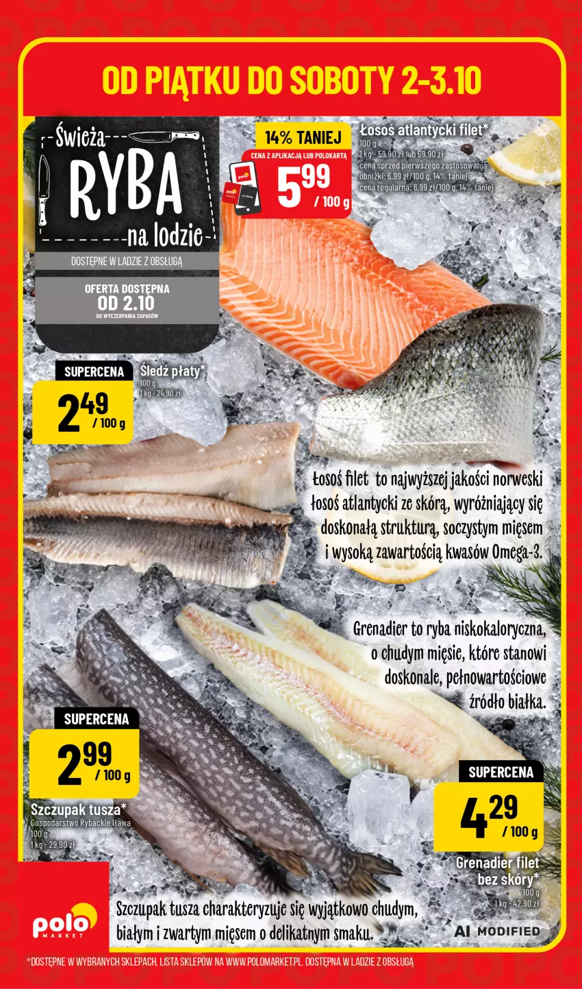 Gazetka promocyjna PoloMarket - Katalog Superhity - ważna 02.10 do 03.10.2026 - strona 2 - produkty: Grenadier, Ryba, Sok, Tusz, Zupa