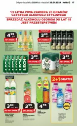 Gazetka promocyjna Netto - Gazetka - ważna od 28.01 do 28.01.2024 - strona 9 - produkty: Piwo, Somersby, Róża, Truskawki, Ice tea, Cytryny, Warka, LANA, Lipton, Miód, Tymbark, Oshee, Woda, Napój, Nektar, Grejpfrut
