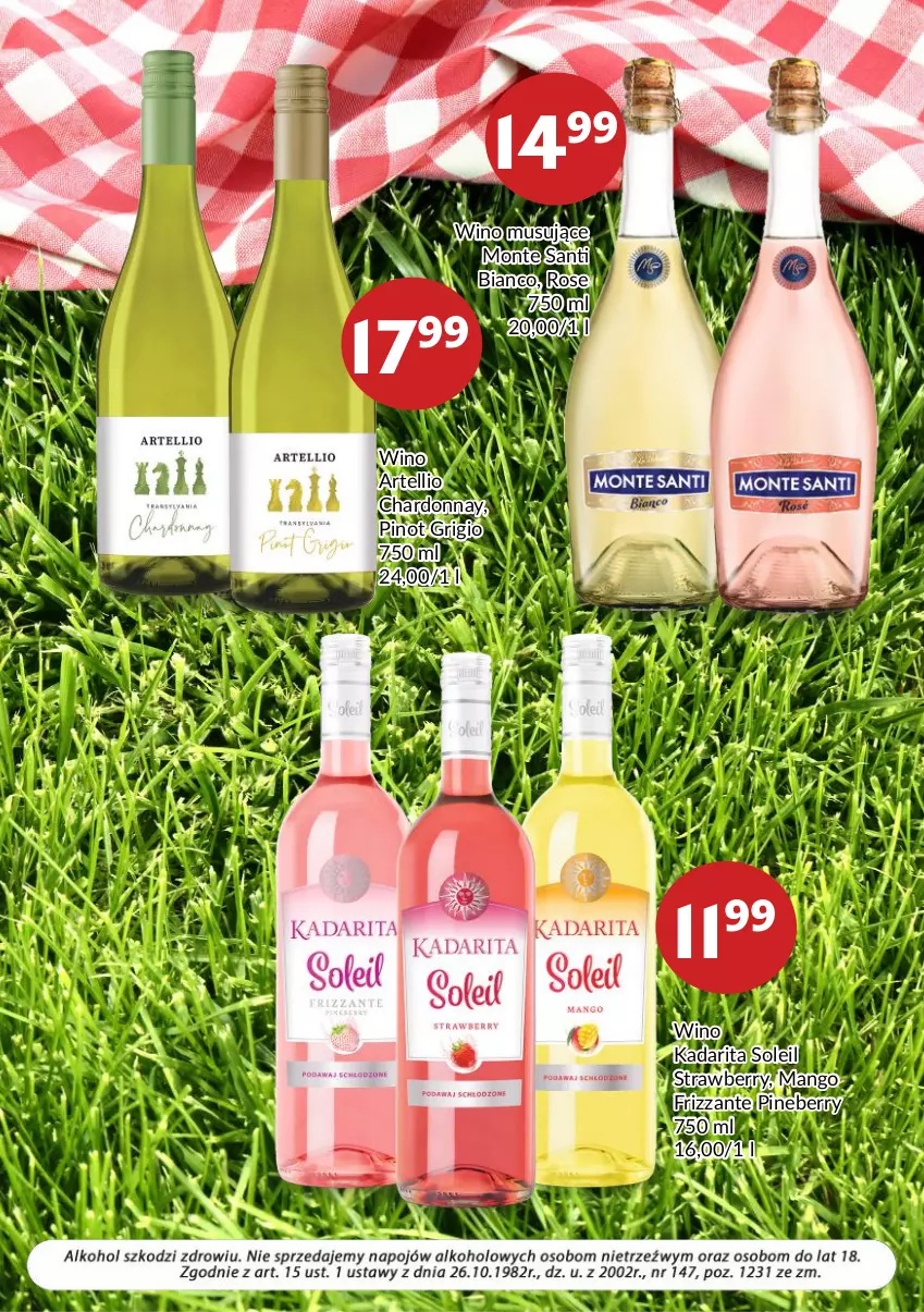 Gazetka promocyjna Prim Market - ważna 01.05 do 31.05.2022 - strona 5 - produkty: Chardonnay, Mango, Monte, Monte Santi, Mus, Pinot Grigio, Wino, Wino musujące