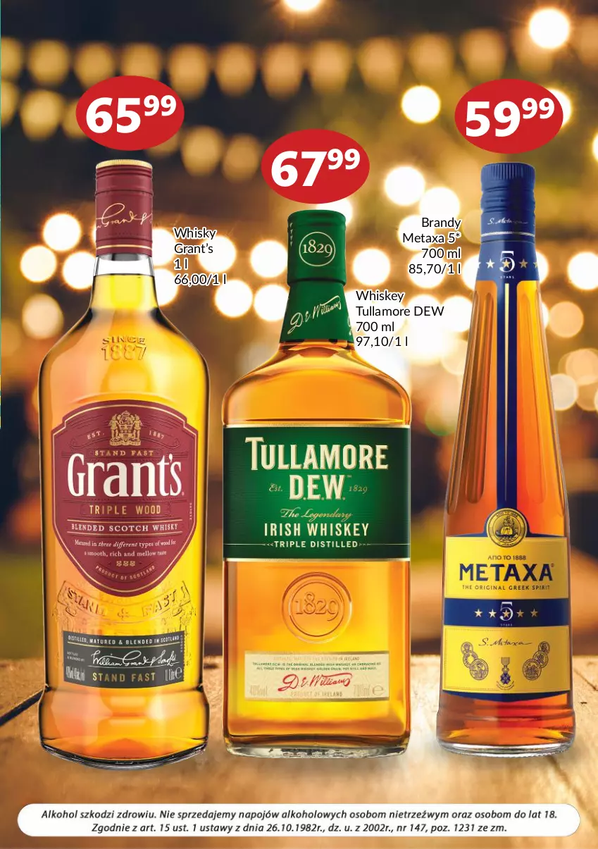 Gazetka promocyjna Prim Market - ważna 01.05 do 31.05.2022 - strona 7 - produkty: Brandy, Gra, Metaxa, Tullamore Dew, Whiskey, Whisky