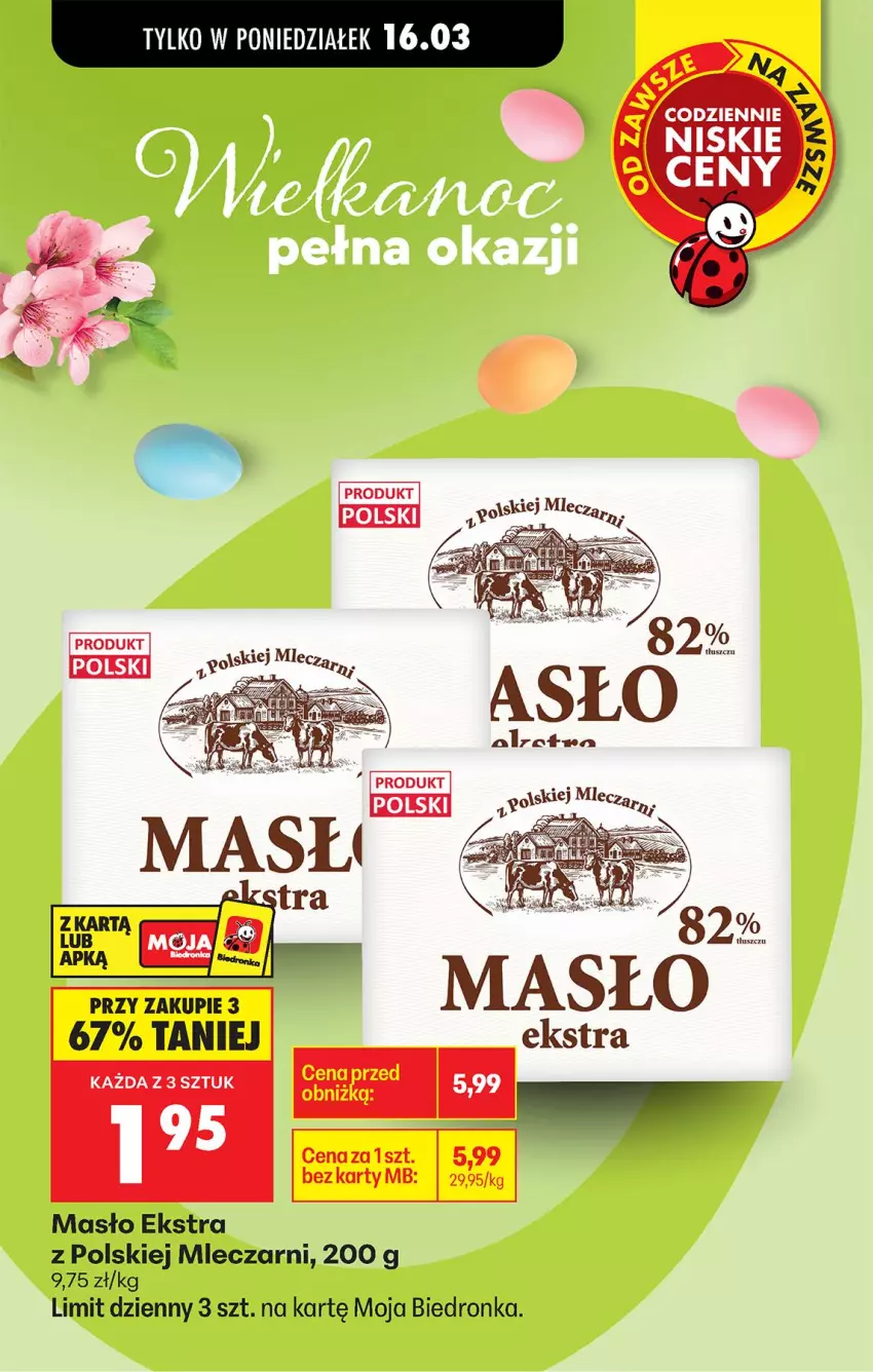 Gazetka promocyjna Biedronka - Od Poniedziałku - ważna 16.03 do 21.03.2026 - strona 10 - produkty: Masło