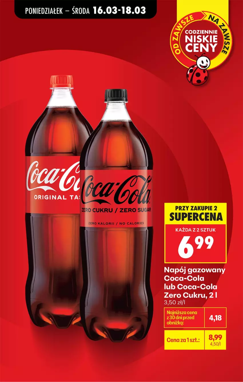 Gazetka promocyjna Biedronka - Od Poniedziałku - ważna 16.03 do 21.03.2026 - strona 11 - produkty: Coca-Cola, Napój