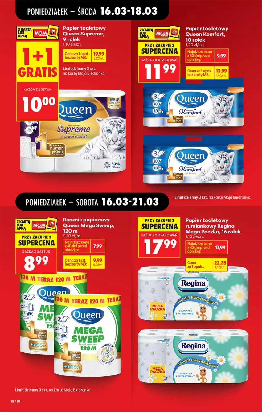 Gazetka promocyjna Biedronka - Od Poniedziałku - ważna 16.03 do 21.03.2026 - strona 20 - produkty: Fa, Papier, Papier toaletowy