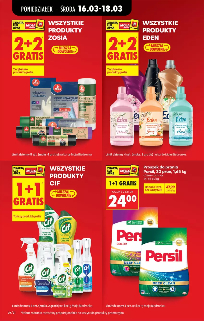 Gazetka promocyjna Biedronka - Od Poniedziałku - ważna 16.03 do 21.03.2026 - strona 22 - produkty: Cif, Gra, Persil, Por, Proszek do prania