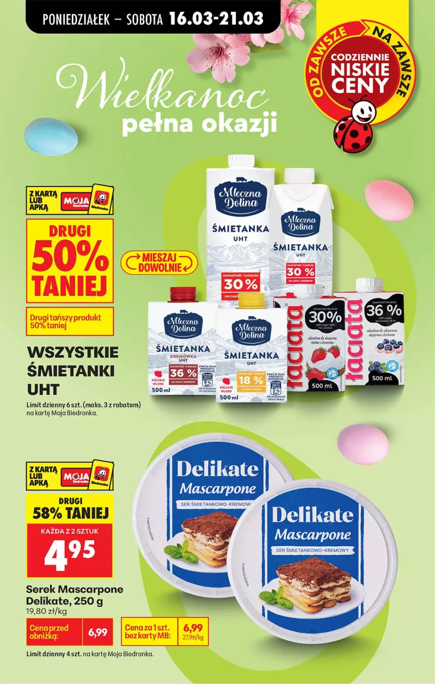 Gazetka promocyjna Biedronka - Od Poniedziałku - ważna 16.03 do 21.03.2026 - strona 5 - produkty: Mascarpone, Ser, Serek