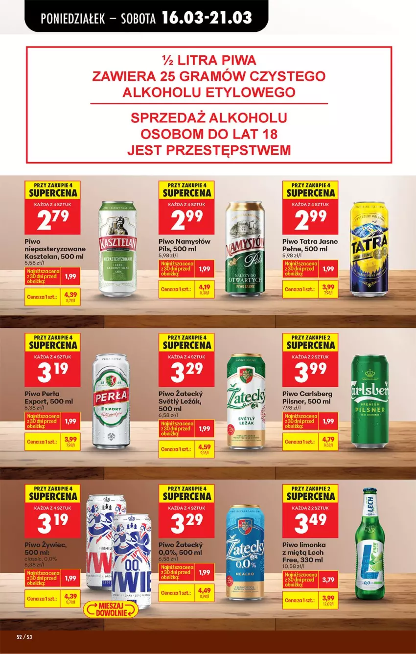Gazetka promocyjna Biedronka - Od Poniedziałku - ważna 16.03 do 21.03.2026 - strona 64 - produkty: Carlsberg, Fa, Limonka, Namysłów, Piwo, Por, Tatra