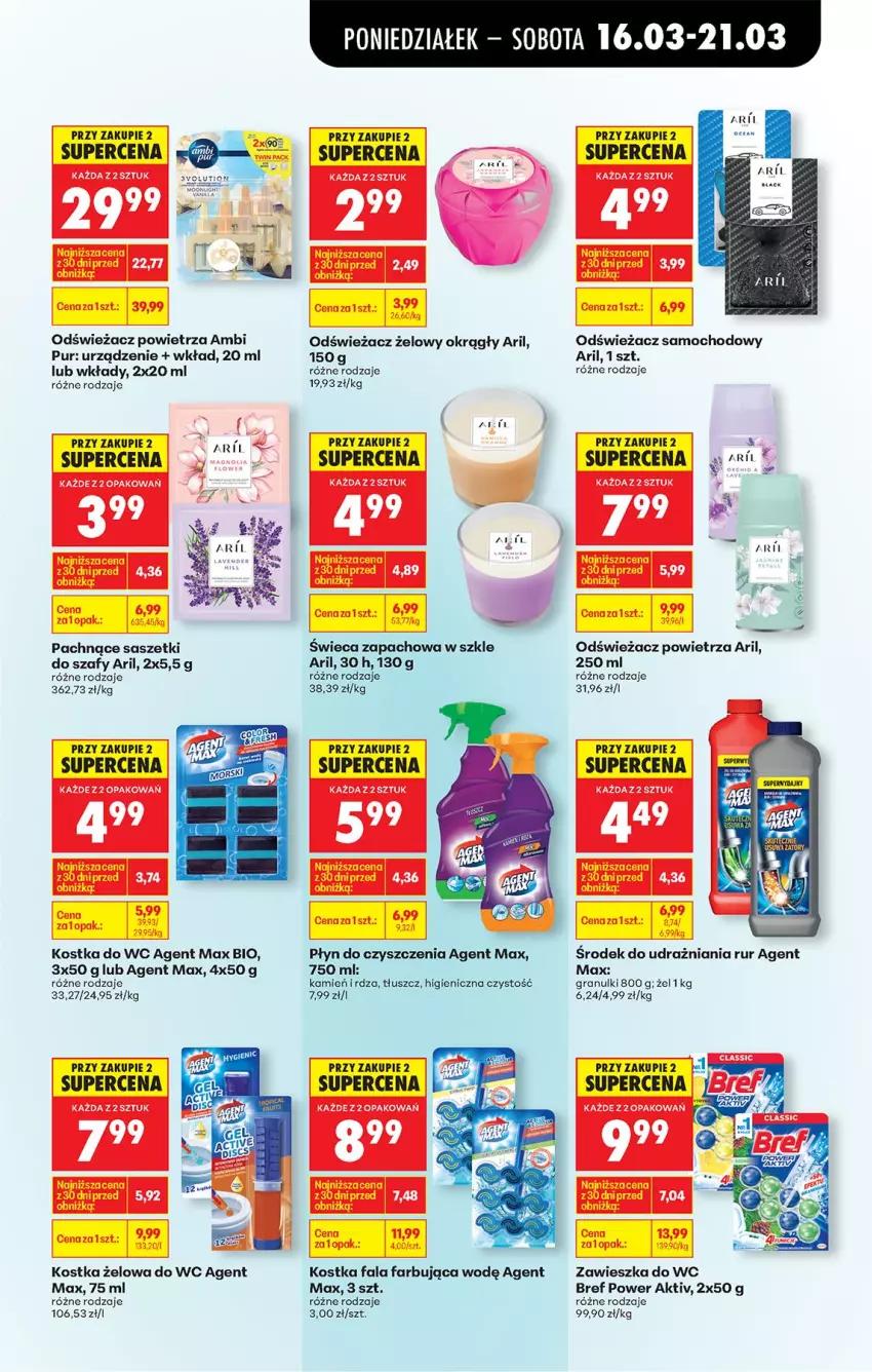 Gazetka promocyjna Biedronka - Od Poniedziałku - ważna 16.03 do 21.03.2026 - strona 75 - produkty: Ambi Pur, Bref, Fa, Gra, Kostka do wc, Odświeżacz powietrza, Pur, Ser, Zawieszka do wc
