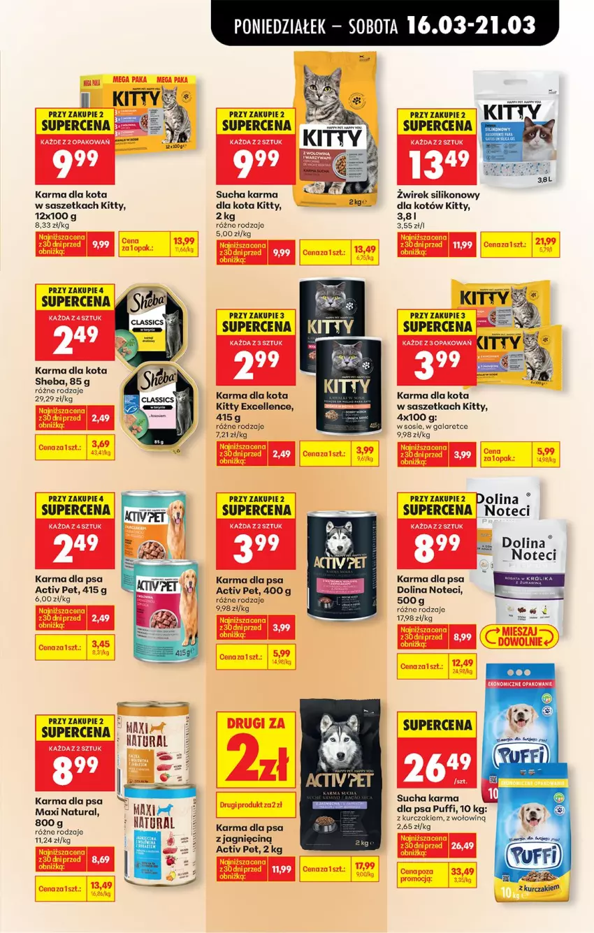 Gazetka promocyjna Biedronka - Od Poniedziałku - ważna 16.03 do 21.03.2026 - strona 77 - produkty: Gala, Puf, Sheba, Sos, Sucha karma