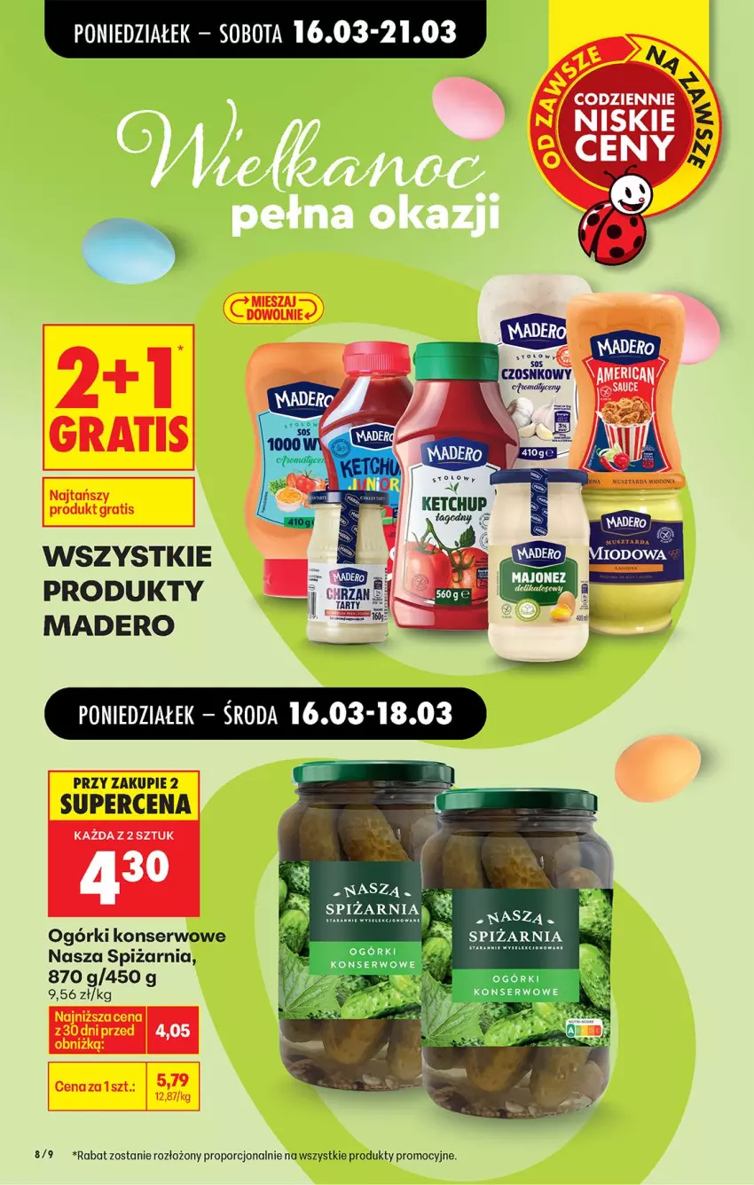Gazetka promocyjna Biedronka - Od Poniedziałku - ważna 16.03 do 21.03.2026 - strona 8 - produkty: Majonez, Ogórki konserwowe, Por, Ser