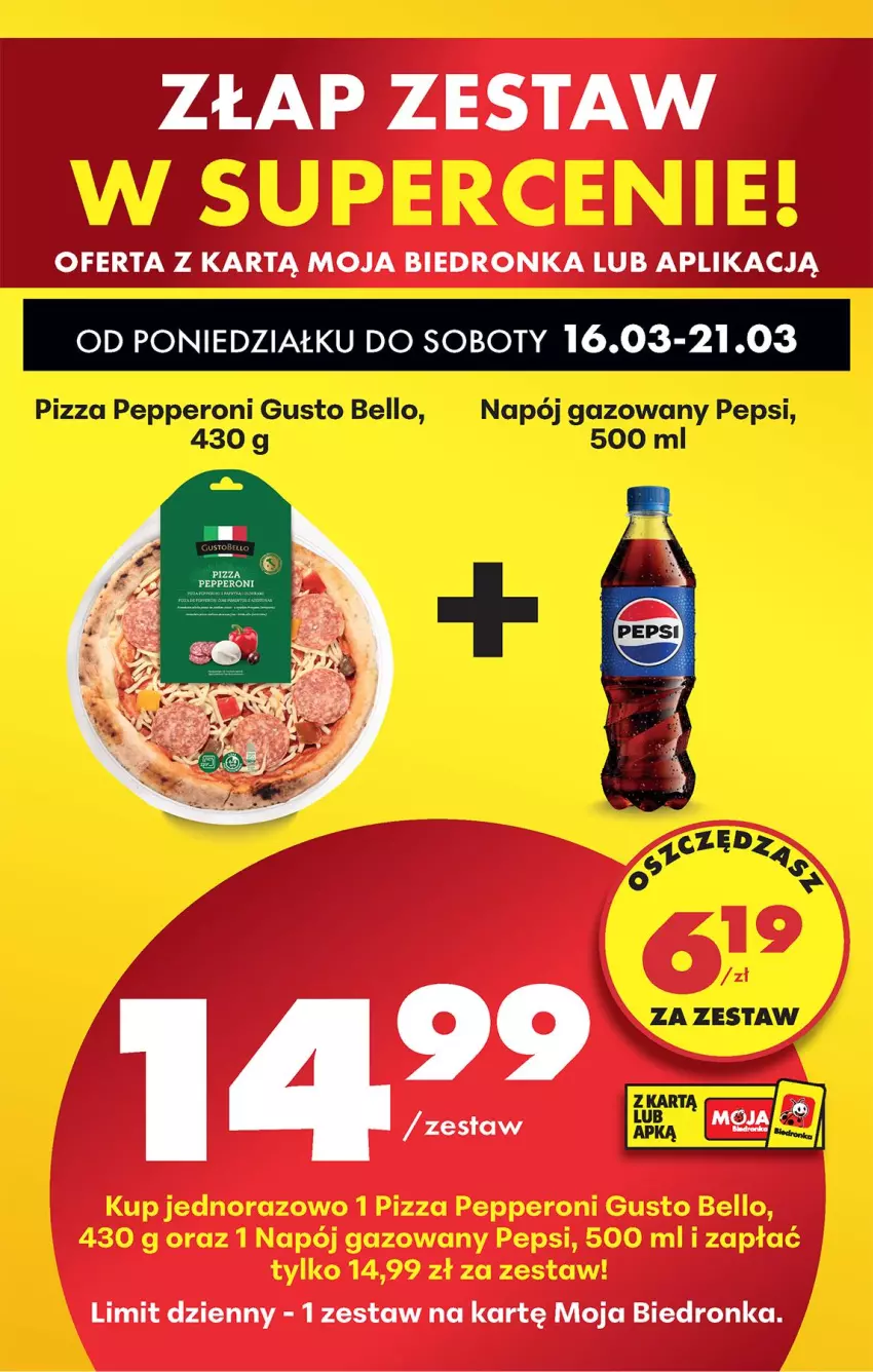 Gazetka promocyjna Biedronka - Od Poniedziałku - ważna 16.03 do 21.03.2026 - strona 83 - produkty: Bell, Napój, Napój gazowany, Pepsi, Pizza