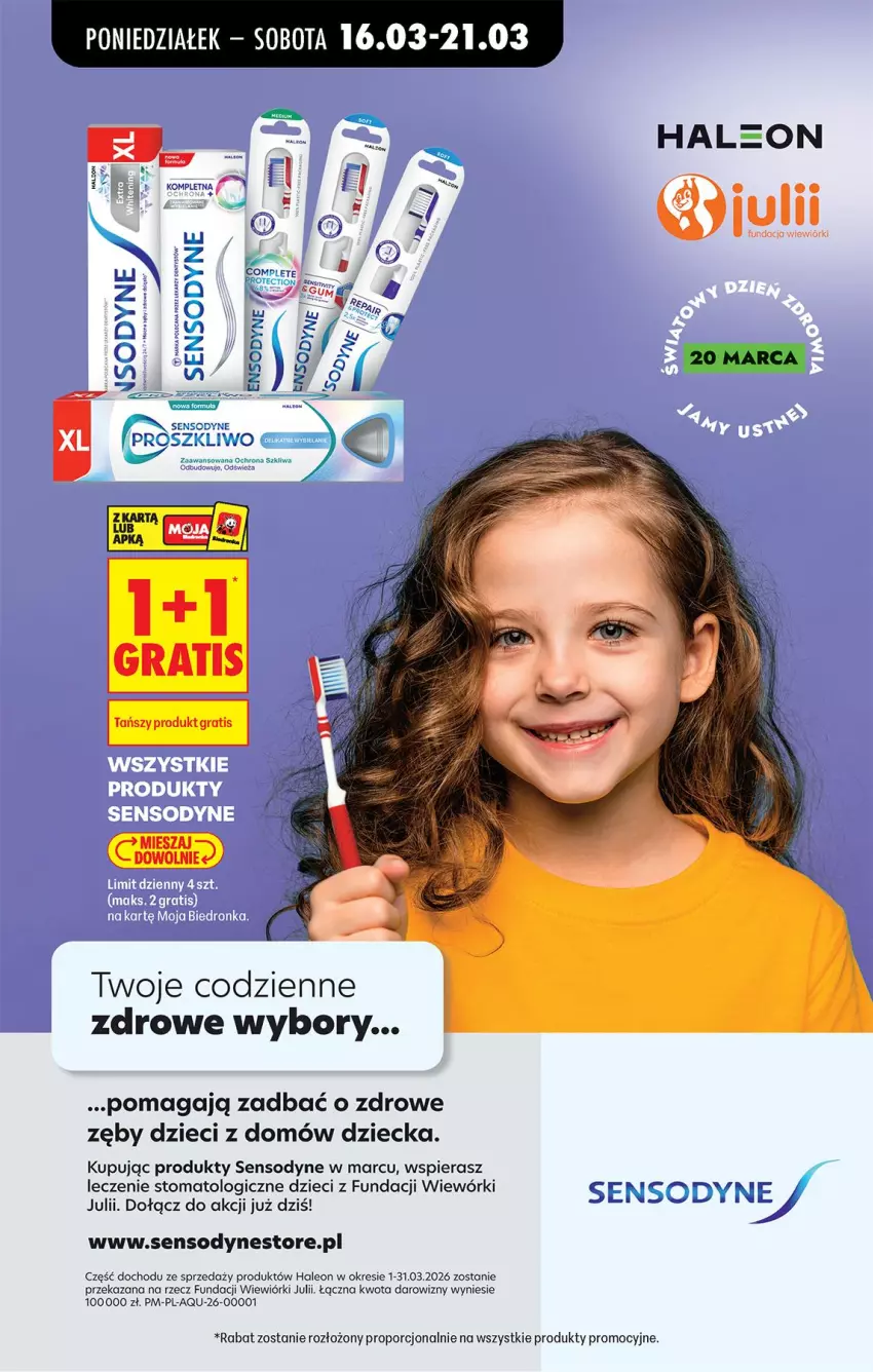 Gazetka promocyjna Biedronka - Od Poniedziałku - ważna 16.03 do 21.03.2026 - strona 87 - produkty: Dzieci, Fa, Leon, Por, Sensodyne