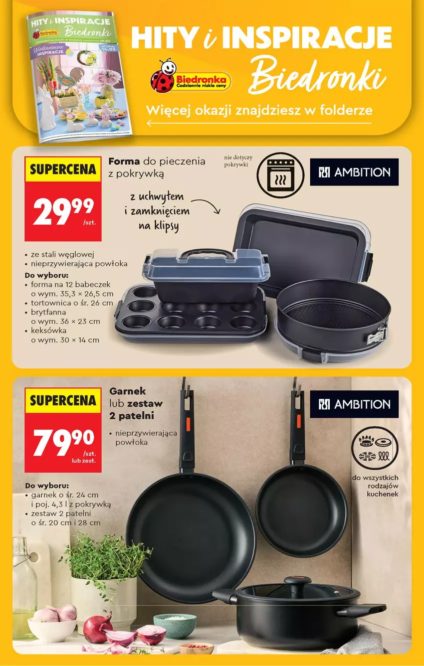 Gazetka promocyjna Biedronka - Od Poniedziałku - ważna 16.03 do 21.03.2026 - strona 88 - produkty: Fa, Forma do pieczenia, Garnek, Keksówka, Piec, Tortownica