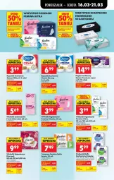 Gazetka promocyjna Biedronka - Od Poniedziałku - Gazetka - ważna od 21.03 do 21.03.2026 - strona 69 - produkty: Papier, Bell, Sati, Perfecta, Discreet, Tampony, Papier toaletowy, Ręcznik, Rolki, Podpaski, Bella, Wkładki, Fa