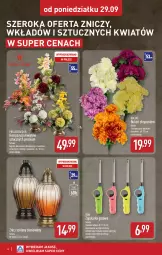 Gazetka promocyjna Aldi - Artykuły przemysłowe i tekstylia - Gazetka - ważna od 04.10 do 04.10.2025 - strona 4 - produkty: Piec, Sok, Zapalarka, Bukiet, Znicz