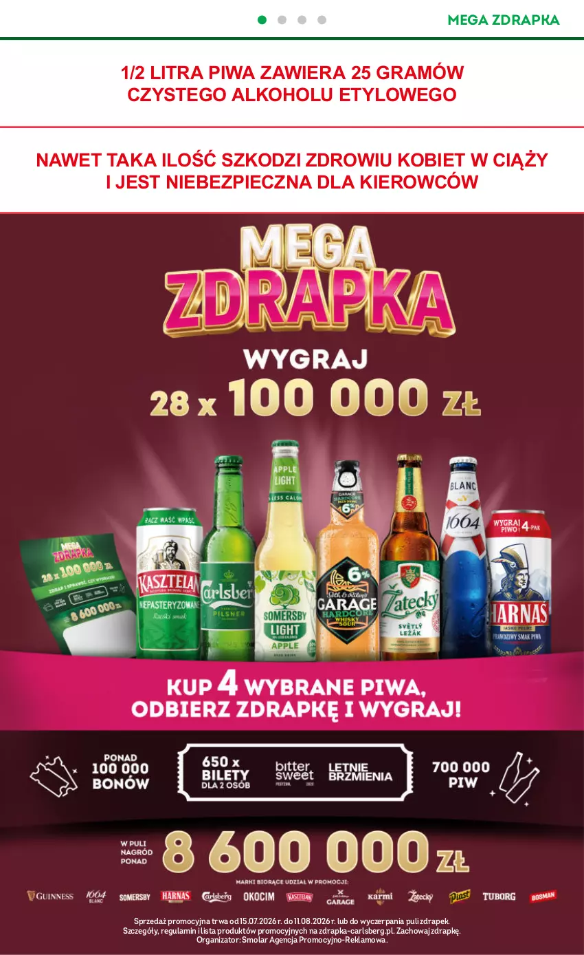 Gazetka promocyjna Żabka - gazetka-promocyjna-29-30-2026 - ważna 15.07 do 28.07.2026 - strona 16 - produkty: Carlsberg, Gra, Mola, Piec, Piwa