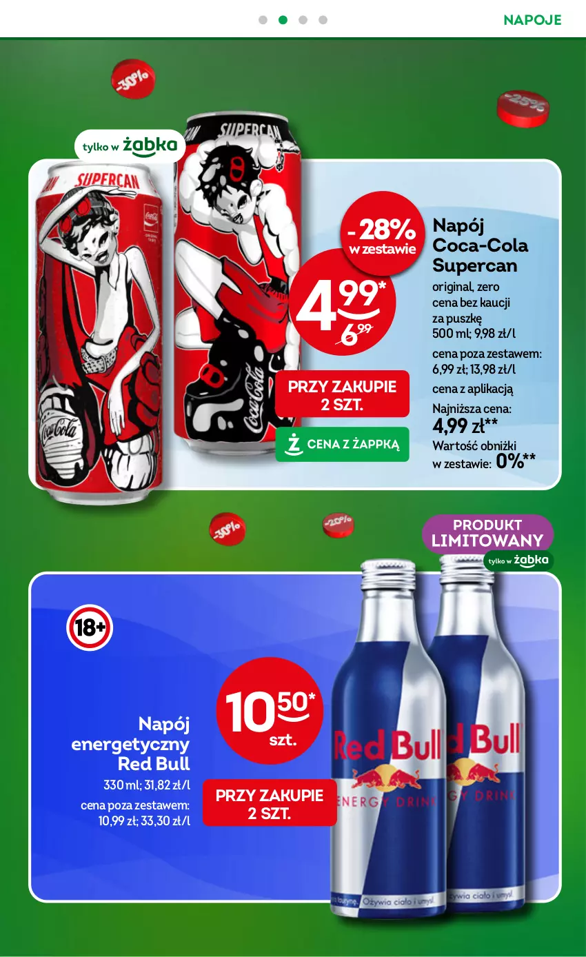 Gazetka promocyjna Żabka - gazetka-promocyjna-29-30-2026 - ważna 15.07 do 28.07.2026 - strona 27 - produkty: Coca-Cola, Gin, Napój, Napój energetyczny, Napoje, Red Bull
