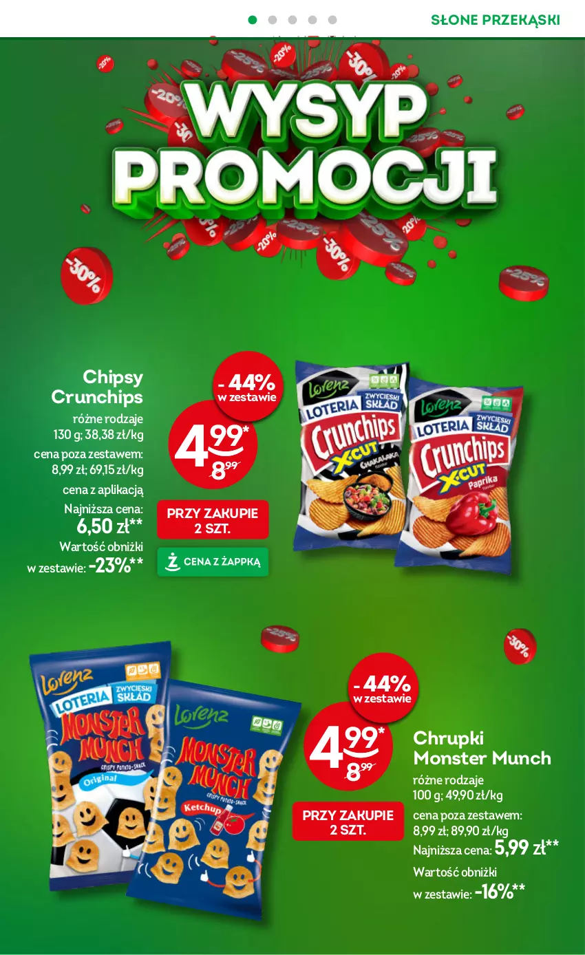 Gazetka promocyjna Żabka - gazetka-promocyjna-29-30-2026 - ważna 15.07 do 28.07.2026 - strona 30 - produkty: Chipsy, Chrupki, Crunchips, Monster Munch