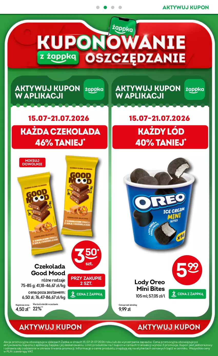 Gazetka promocyjna Żabka - gazetka-promocyjna-29-30-2026 - ważna 15.07 do 28.07.2026 - strona 49 - produkty: Czekolada, Lody, Oreo, Rama, Tran