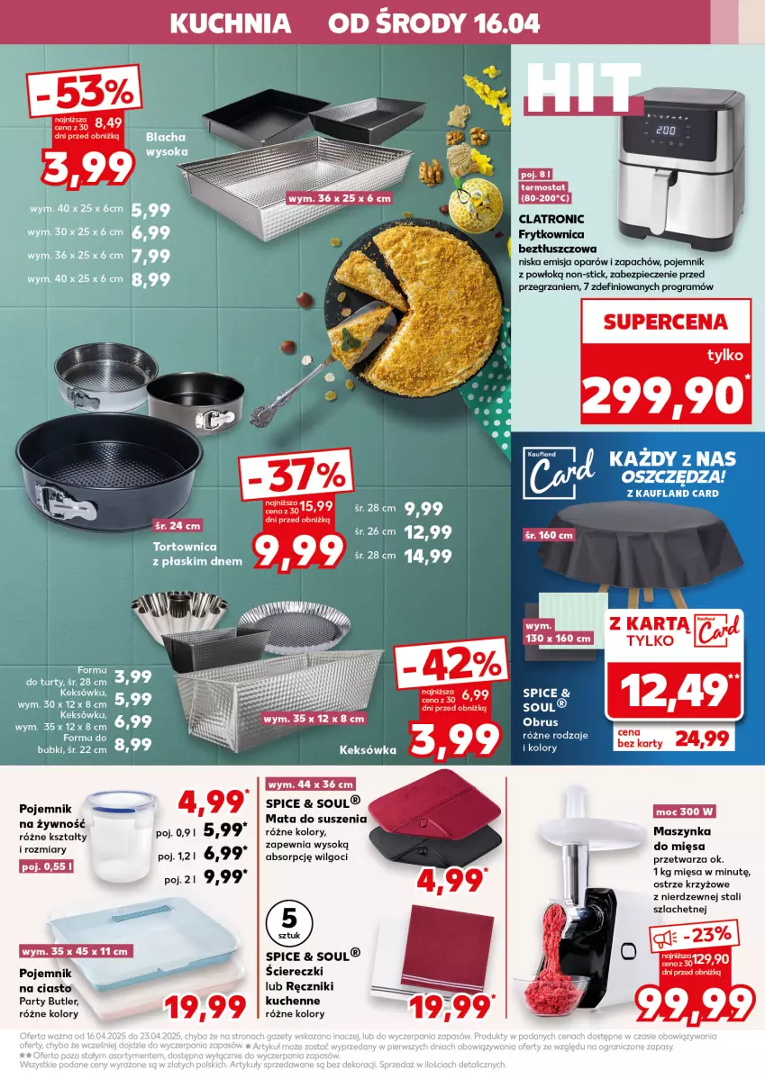 Gazetka promocyjna Kaufland - Kaufland - ważna 16.04 do 19.04.2025 - strona 29 - produkty: Gra, Kuchnia, LG, Maszynka, Obrus, Piec, Pojemnik, Ręcznik, Sok, Szynka