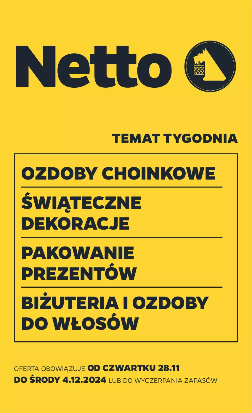 Gazetka promocyjna Netto - Od Czwartku Przemysłowa - ważna 28.11 do 04.12.2024 - strona 1