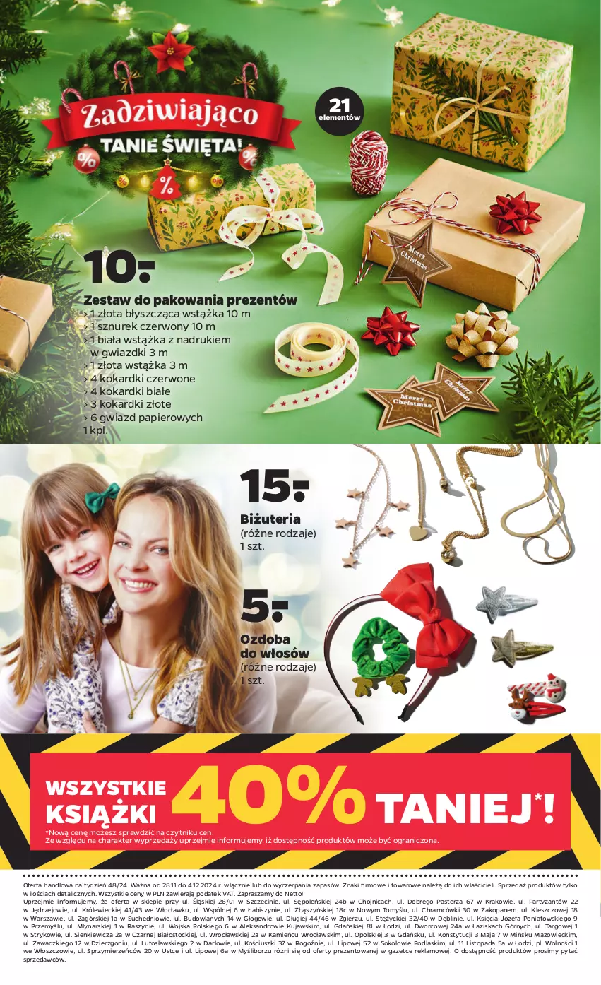 Gazetka promocyjna Netto - Od Czwartku Przemysłowa - ważna 28.11 do 04.12.2024 - strona 10 - produkty: Fa, Gra, Kujawski, Ozdoba, Papier, Podlaski, Sok, Stock, Sznurek, Top, Wstążka