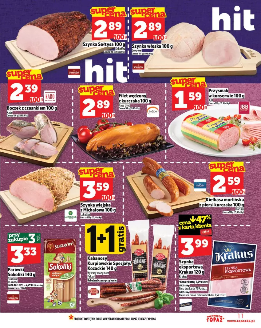 Gazetka promocyjna Topaz - Gazetka - ważna 23.10 do 29.10.2025 - strona 11 - produkty: Por, Sport, Top