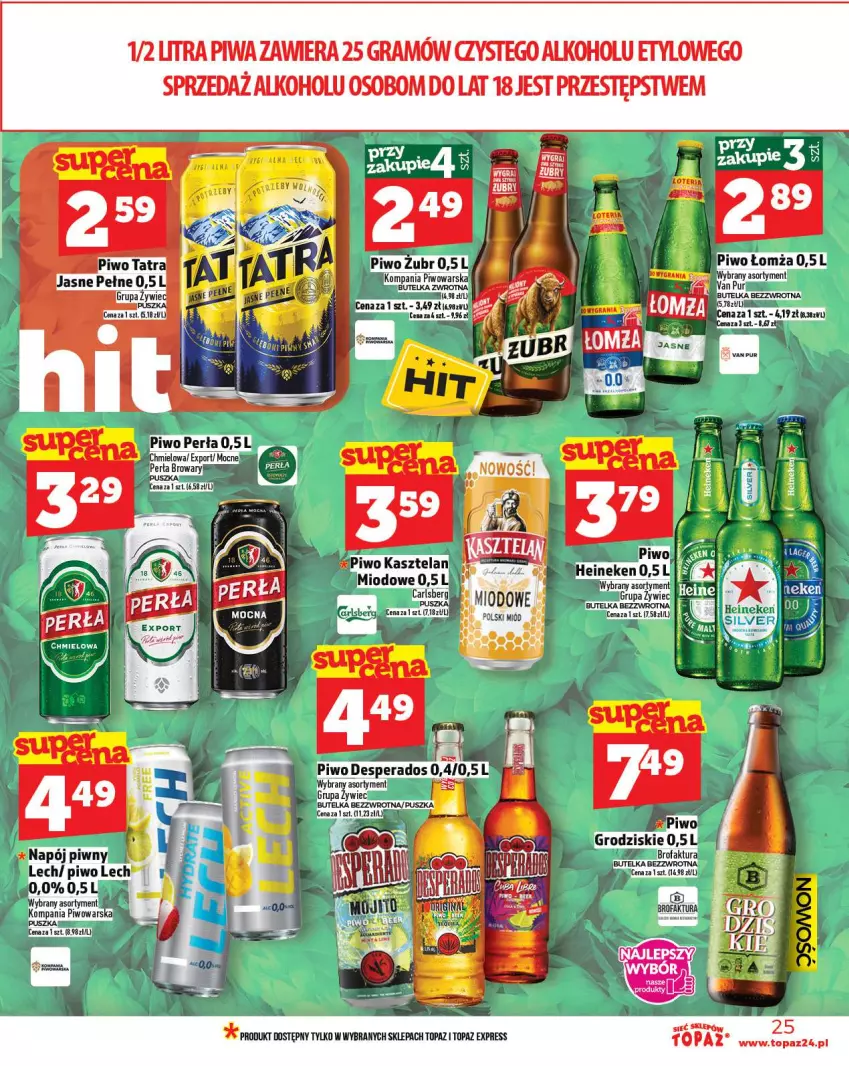 Gazetka promocyjna Topaz - Gazetka - ważna 23.10 do 29.10.2025 - strona 25 - produkty: Gra, Piwa, Top