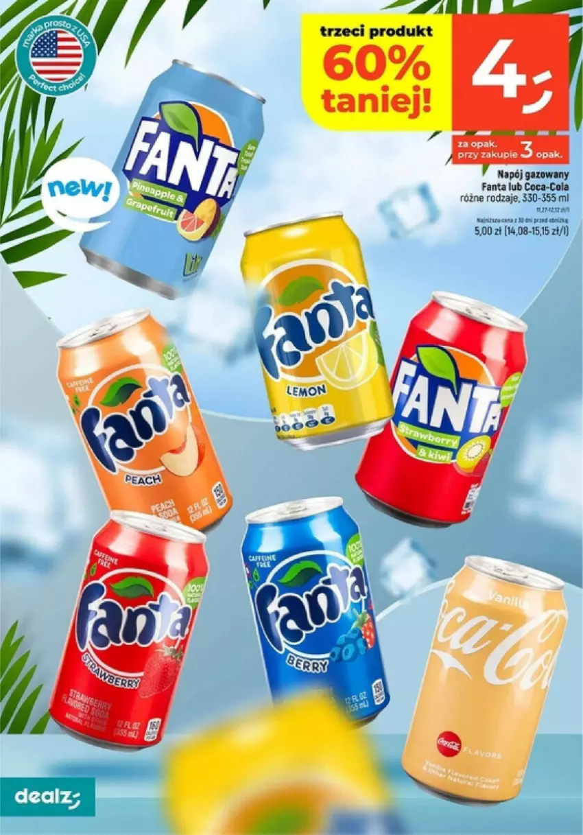 Gazetka promocyjna Dealz - ważna 04.07 do 10.07.2024 - strona 7 - produkty: Coca-Cola, Fa, Fanta, Napój, Napój gazowany