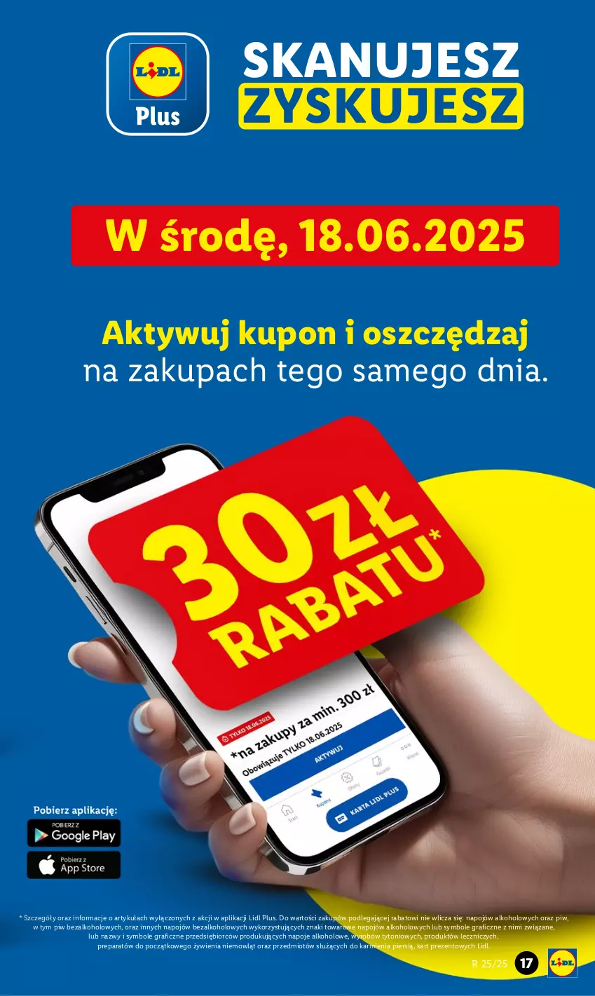 Gazetka promocyjna Lidl - GAZETKA - ważna 16.06 do 18.06.2025 - strona 17 - produkty: Gra, Karmi, Napoje, Znicz