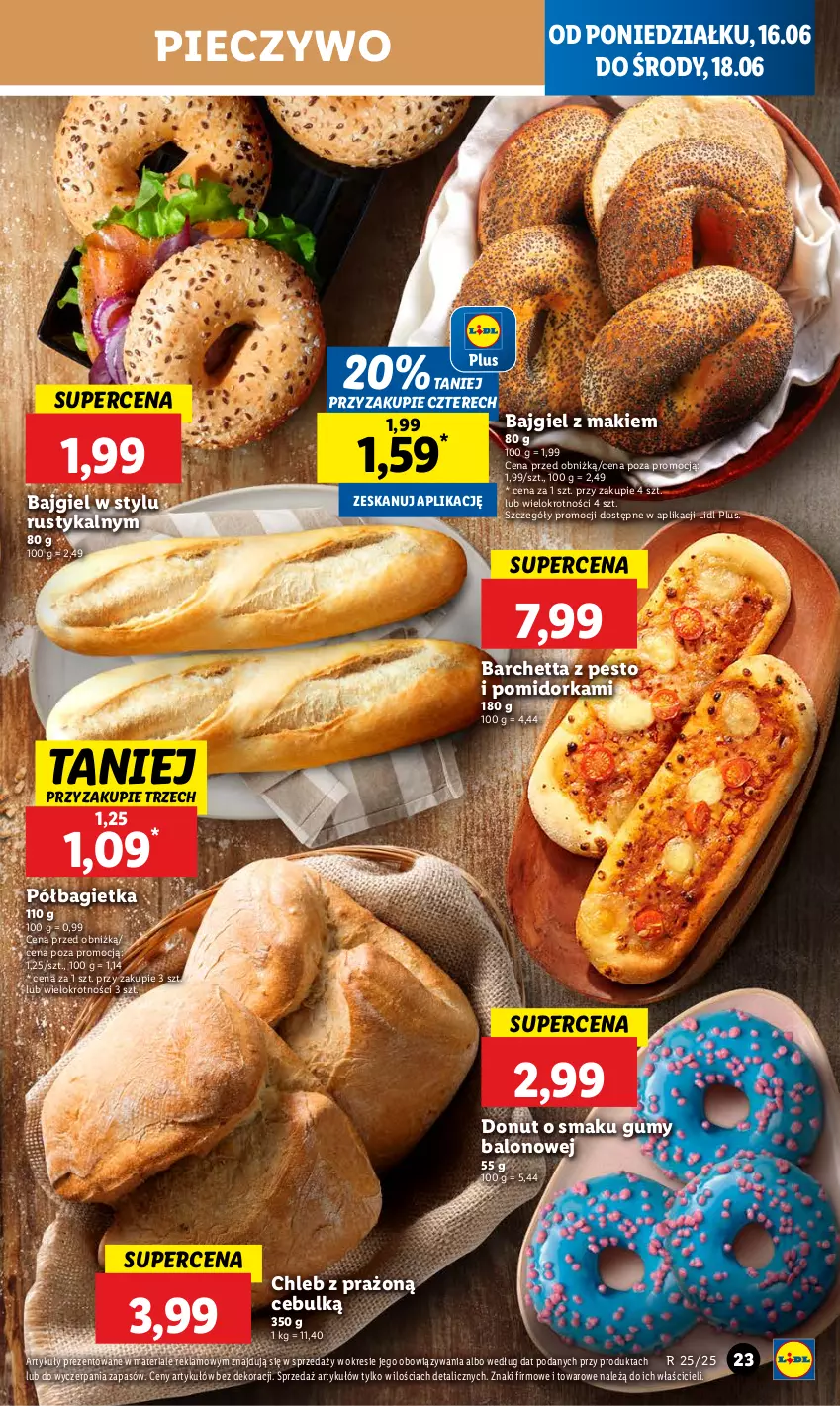Gazetka promocyjna Lidl - GAZETKA - ważna 16.06 do 18.06.2025 - strona 27 - produkty: Bagietka, Chleb, Donut, Orka, Pesto, Piec, Pieczywo, Półbagietka, Rust