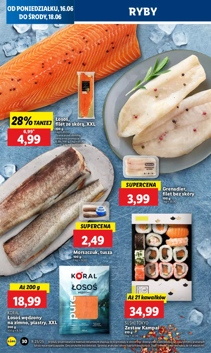 Gazetka promocyjna Lidl - GAZETKA - ważna 16.06 do 18.06.2025 - strona 34 - produkty: Grenadier, Kawa, Sushi, Tusz
