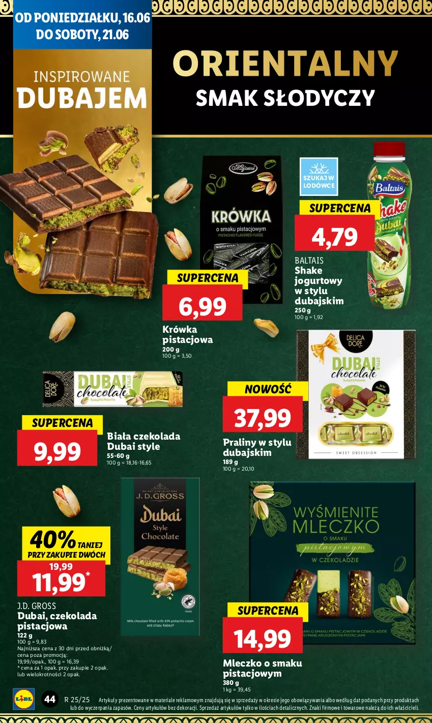 Gazetka promocyjna Lidl - GAZETKA - ważna 16.06 do 18.06.2025 - strona 54 - produkty: Czekolada, Jogurt, Mleczko, Praliny