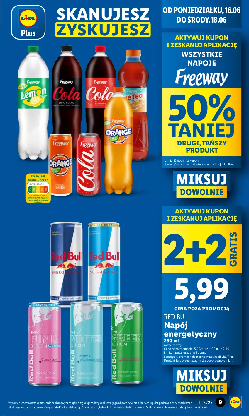 Gazetka promocyjna Lidl - GAZETKA - ważna 16.06 do 18.06.2025 - strona 9 - produkty: Gra, Napój, Napój energetyczny, Napoje, Red Bull, Wazon